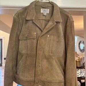 Polo Ralph Lauren Leather hide cowboy jacket (vintage) Medium